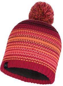  BUFF KNITTED & FLEECE BAND HAT NEPER BRIGHT PINK 