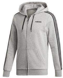 ΖΑΚΕΤΑ ADIDAS SPORT INSPIRED ESSENTIALS 3-STRIPES FLEECE HOODIE ΓΚΡΙ (L) ΖΑΚΕΤΑ ADIDAS SPORT INSPIRED ESSENTIALS 3-STRIPES FLEECE HOODIE ΓΚΡΙ (L)