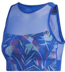 ΜΠΟΥΣΤΑΚΙ ADIDAS PERFORMANCE FARM RIO BRA TOP ΜΠΛΕ ΡΟΥΑ