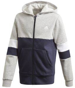 ΖΑΚΕΤΑ ADIDAS PERFORMANCE FULL-ZIP HOODIE ΓΚΡΙ/ΜΠΛΕ ΣΚΟΥΡΟ (122 CM) ΖΑΚΕΤΑ ADIDAS PERFORMANCE FULL-ZIP HOODIE ΓΚΡΙ/ΜΠΛΕ ΣΚΟΥΡΟ (122 CM)
