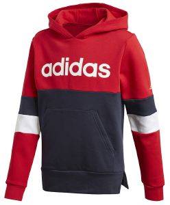  ADIDAS PERFORMANCE LINEAR COLORBLOCK HOODED FLEECE SWEATSHIRT /  (104 CM)