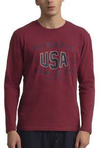  RUSSELL ATHLETIC USA L/S CREWNECK TEE  (XL)