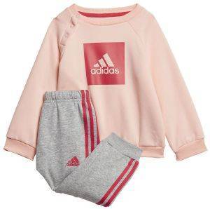 ΦΟΡΜΑ ADIDAS PERFORMANCE 3-STRIPES FLEECE JOGGER SET ΡΟΖ/ΓΚΡΙ (104 CM) ΦΟΡΜΑ ADIDAS PERFORMANCE 3-STRIPES FLEECE JOGGER SET ΡΟΖ/ΓΚΡΙ (104 CM)