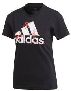  ADIDAS PERFORMANCE FLORAL GRAPHIC TEE  (L)