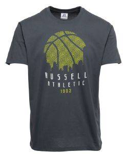  RUSSELL ATHLETIC BASKET BALL SKYLINE S/S CREWNECK TEE  (S)