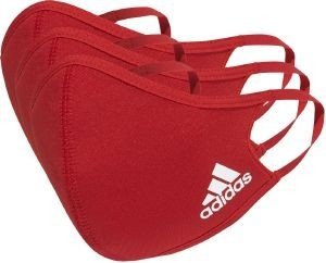 ADIDAS PERFORMANCE ΥΦΑΣΜΑΤΙΝΕΣ ΜΑΣΚΕΣ ADIDAS PERFORMANCE FACE COVERS 3-PACK ΚΟΚΚΙΝΕΣ (M/L)