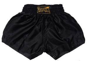 OLYMPUS SPORT ΣΟΡΤΣ ΠΥΓΜΑΧΙΑΣ SHORTS OLYMPUS SINGLE COLOR ΜΑΥΡΟ