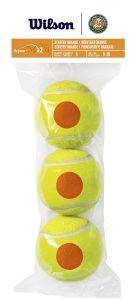  WILSON ROLAND GARROS STARTER ORANGE 3 BALL /