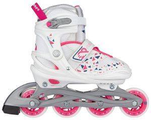  NIJDAM INLINE SKATES  WHITE WEDGE /