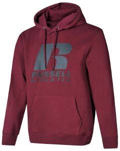 RUSSELL ATHLETIC ΦΟΥΤΕΡ RUSSELL ATHLETIC PULLOVER HOODY ΜΠΟΡΝΤΟ