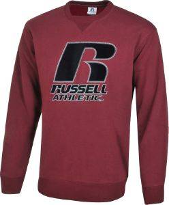 RUSSELL ATHLETIC ΜΠΛΟΥΖΑ RUSSELL ATHLETIC OUTLIBE CREWNECK SWEATSHIRT ΜΠΟΡΝΤΟ