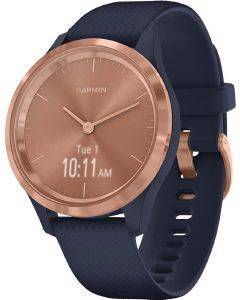  GARMIN VIVOMOVE 3S ROSEGOLD WITH NAVY SILICONE