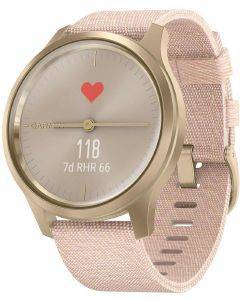  GARMIN VIVOMOVE STYLE LIGHT GOLD WITH BLUSH PINK NYLON