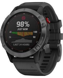 ����� GARMIN FENIX 6 PRO SOLAR SLATE GRAY WITH BLACK BAND