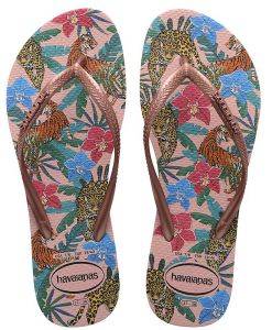 HAVAIANAS ΣΑΓΙΟΝΑΡΑ HAVAIANAS SLIM TROPICAL ΡΟΖ