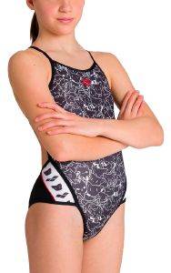 ARENA ΜΑΓΙΟ ARENA B-W KITTIES SUPER FLY ONE-PIECE ΜΑΥΡΟ/ΛΕΥΚΟ
