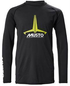 MUSTO ΜΑΚΡΥΜΑΝΙΚΗ ΜΠΛΟΥΖΑ MUSTO YOUTH INSIGNIA UV FAST DRY LONG SLEEVE T-SHIRT ΜΑΥΡΗ