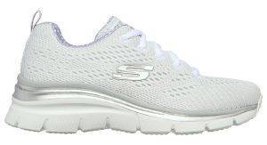 SKECHERS ΠΑΠΟΥΤΣΙ SKECHERS FASHION FIT STATEMENT PIECE ΛΕΥΚΟ/ΓΚΡΙ