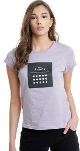 ΜΠΛΟΥΖΑ BODYTALK SNAPS TEE ΛΙΛΑ (L) ΜΠΛΟΥΖΑ BODYTALK SNAPS TEE ΛΙΛΑ (L)