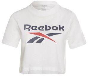 REEBOK ΜΠΛΟΥΖΑ REEBOK IDENTITY CROPPED T-SHIRT ΛΕΥΚΗ