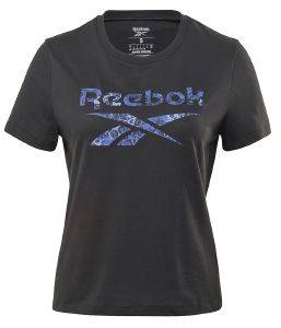 REEBOK ΜΠΛΟΥΖΑ REEBOK MODERN SAFARI LOGO T-SHIRT ΜΑΥΡΗ