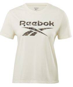 REEBOK ΜΠΛΟΥΖΑ REEBOK MODERN SAFARI LOGO T-SHIRT ΛΕΥΚΗ