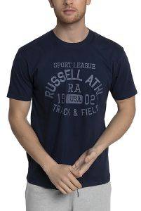 ������� RUSSELL ATHLETIC TRACK & FIELD S/S CREWNECK TEE ���� ������ (XXL)