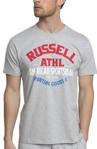RUSSELL ATHLETIC ΜΠΛΟΥΖΑ RUSSELL ATHLETIC SPORTING GOODS S/S CREWNECK TEE ΓΚΡΙ