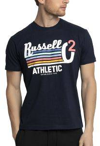  RUSSELL ATHLETIC STRIPED 02 S/S CREWNECK TEE   (XXL)