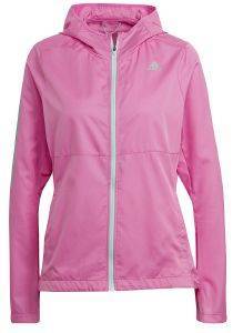 ΜΠΟΥΦΑΝ ADIDAS PERFORMANCE OWN THE RUN HOODED WIND JACKET ΡΟΖ (XS) ΜΠΟΥΦΑΝ ADIDAS PERFORMANCE OWN THE RUN HOODED WIND JACKET ΡΟΖ (XS)