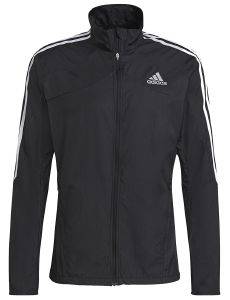 ADIDAS PERFORMANCE ΜΠΟΥΦΑΝ ADIDAS PERFORMANCE MARATHON 3-STRIPES JACKET ΜΑΥΡΟ