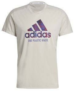  ADIDAS PERFORMANCE RUN FOR THE OCEANS GRAPHIC TEE  (M)