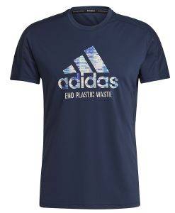  ADIDAS PERFORMANCE RUN FOR THE OCEANS GRAPHIC TEE   (S)