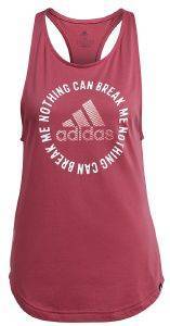  ADIDAS PERFORMANCE POWER SLOGAN GRAPHIC TANK TOP  (S)