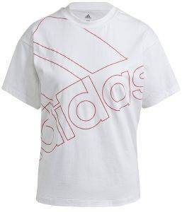 ADIDAS PERFORMANCE ΜΠΛΟΥΖΑ ADIDAS PERFORMANCE GIANT LOGO TEE ΛΕΥΚΗ