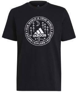 ������� ADIDAS PERFORMANCE EXPLORE NATURE GRAPHIC TEE ����� (L)