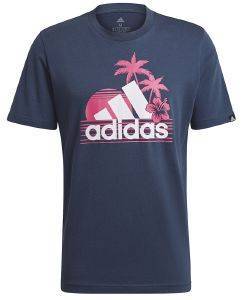  ADIDAS PERFORMANCE VACATION READY SUNSET TEE   (S)