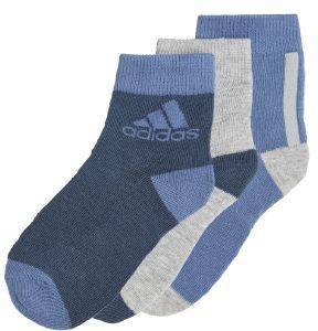  ADIDAS PERFORMANCE ANKLE SOCKS 3 PAIRS //  (22-24)