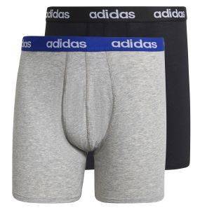  ADIDAS PERFORMANCE ESSENTIALS LOGO BOXER BRIEFS 2 PACK /