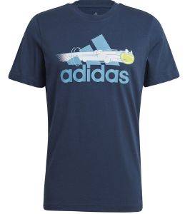  ADIDAS PERFORMANCE TENNIS GRAPHIC LOGO TEE   (S)