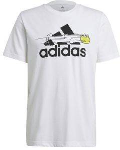  ADIDAS PERFORMANCE TENNIS GRAPHIC LOGO TEE  (S)