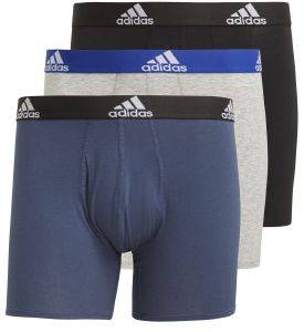  ADIDAS PERFORMANCE LOGO BOXER BRIEFS 3 PACK // (S)