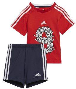 ADIDAS PERFORMANCE ΣΕΤ ADIDAS PERFORMANCE LIL 3-STRIPES SPORTY SET ΚΟΚΚΙΝΟ/ΜΠΛΕ