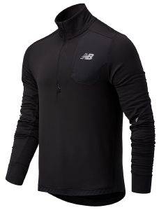 ΜΠΛΟΥΖΑ NEW BALANCE HEAT GRID HALF ZIP ΜΑΥΡΗ