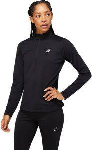 ASICS ΜΠΛΟΥΖΑ ASICS CORE LS 1/2 ZIP WINTER TOP ΜΑΥΡΗ