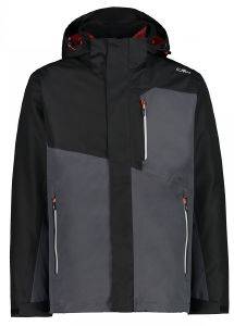 CMP ΜΠΟΥΦΑΝ CMP 3 IN 1 JACKET WITH REMOVABLE FLEECE LINER ΜΑΥΡΟ