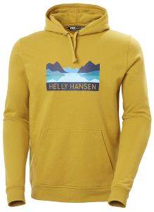 HELLY HANSEN ΦΟΥΤΕΡ HELLY HANSEN NORD GRAPHIC PULL OVER HOODIE ΚΙΤΡΙΝΟ