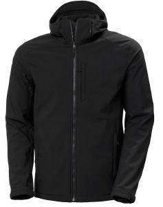 HELLY HANSEN ΜΠΟΥΦΑΝ HELLY HANSEN PARAMOUNT HOODED SOFTSHELL JACKET ΜΑΥΡΟ