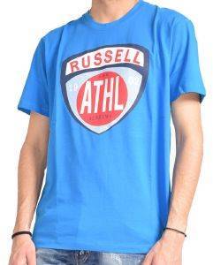 ΜΠΛΟΥΖΑ RUSSELL ATHLETIC SHIELD S/S CREWNECK TEE ΜΠΛΕ (L) ΜΠΛΟΥΖΑ RUSSELL ATHLETIC SHIELD S/S CREWNECK TEE ΜΠΛΕ (L)