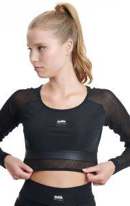 BODYTALK ΜΠΛΟΥΖΑ BODYTALK KEEP IT BLACK CROP TOP ΜΑΥΡΗ